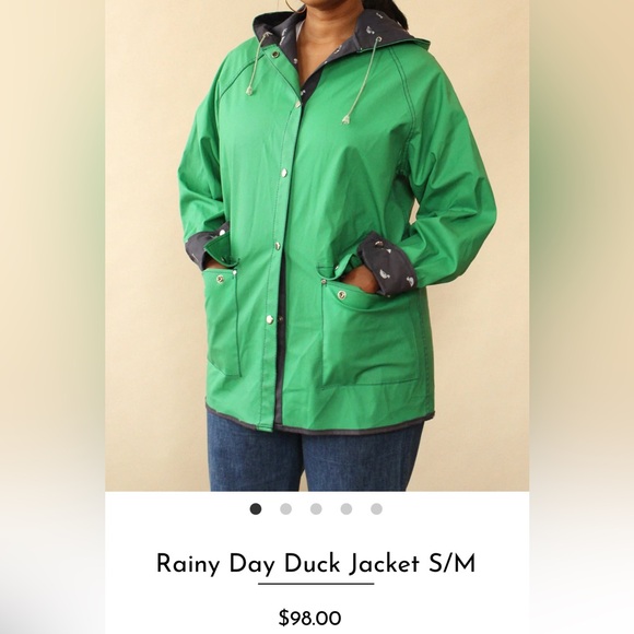 Vintage 70s/80s heart Raincoat size Medium - Picture 2 of 9